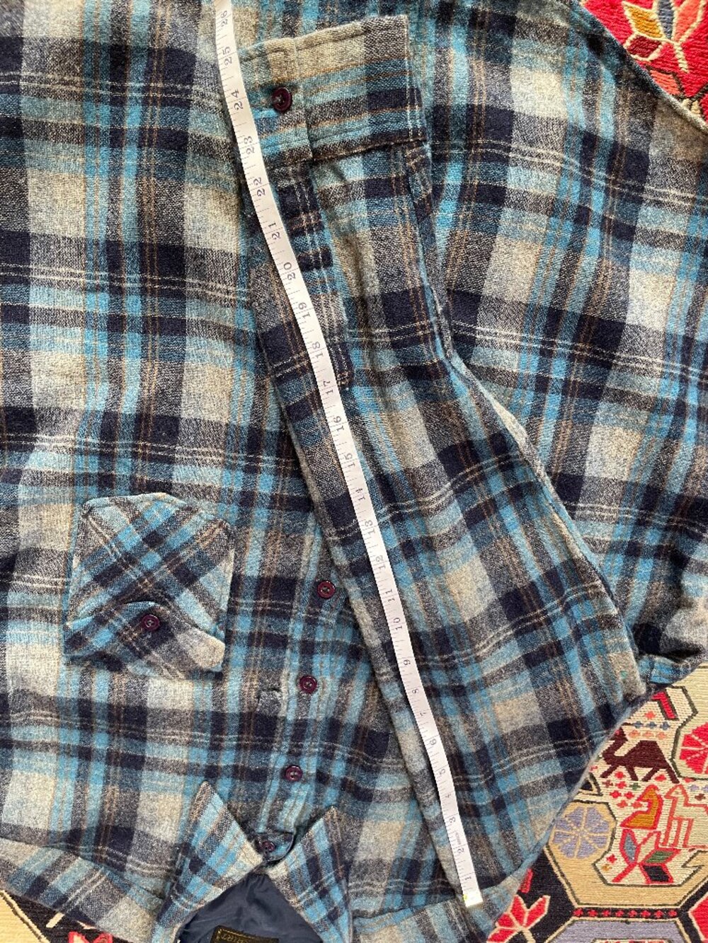 Bell Ontario woolen flannel checkered shirt - Picture 4 of 7